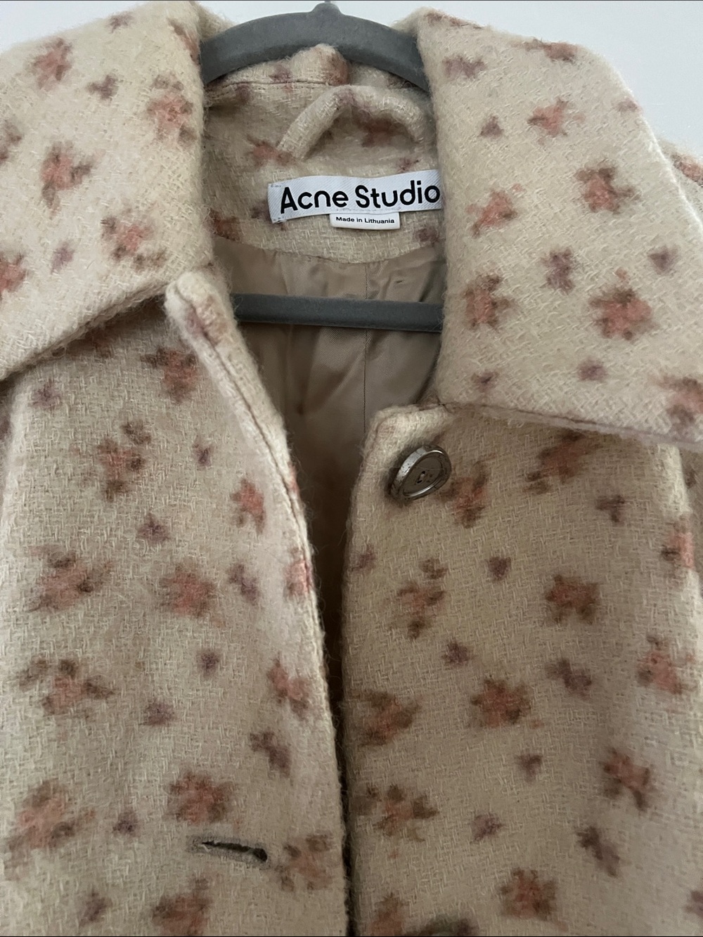 Acne Studios FW 2021 floral car coat - Picture 15 of 16
